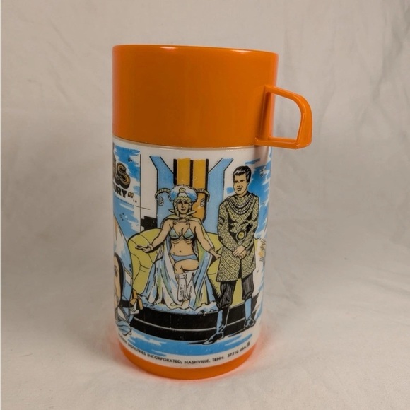 VINTAGE 1979 BUCK ROGERS IN THE 25TH CENTURY CANADIAN ALADDIN LUNCH BOX THERMOS - Picture 7 of 10